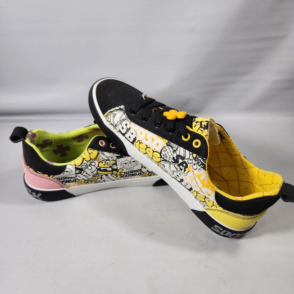 Spongebob Square  Patrick Mens Size 11 Graphic Sneakers Shoes Low Top Lace Up